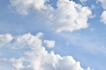 blue sky with clouds. background