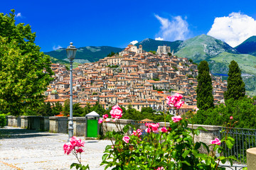 Wall Mural - Most beautiful medieval villages (borgo) of Italy - Morano Calabro in Calabria, Italy