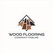 © wollawz - wood flooring parquet hardwood texture vector logo design template premium