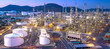 © JT Jeeraphun - Aerial view of refinery plant,Industry Petrochemical at twilight