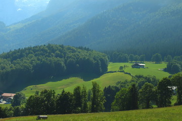 Wall Mural - landscape in the mountains in bavaria