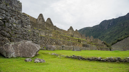 Wall Mural - Royal Palace and the Acllahuasi of the Incas in Machu Picchu, Peru