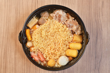 Wall Mural - Korean food - Budae jjigae hot pot      