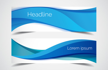 set of modern design - vector web banners design background or header templates, horizontal advertis