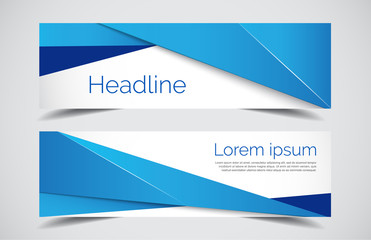 Wall Mural - set of modern design - vector web banners design background or header templates, horizontal advertis