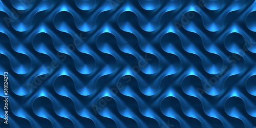 pantone-2020-blue-metallic-shiny-seamless-pattern-waves-light-and-shadow-wall-decorative-panel-3d-illustration