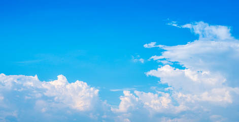 Blue sky with cloud.picture background website or art work design.