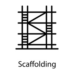 Canvas Print -  Scaffolding 