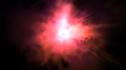 Wall Mural - abstract background of space portals