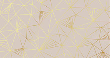 Luxury Golden Geometric Shape Background Pattern For Wallpaper And Packaging Design Vector Gold Texture.