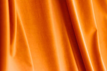 Abstract Orange Fabric Background, Velvet Textile Material For Blinds Or Curtains, Fashion Texture And Home Decor Backdrop For Luxury Interior Design Brand