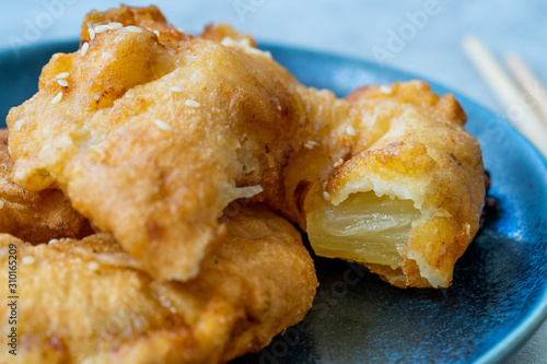 Fried Pineapple Fritters Caramelized With Cinnamon And Sesame Seeds Buy This Stock Photo And Explore Similar Images At Adobe Stock Adobe Stock