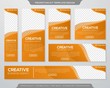 © Fuadi Alhusaini - set of promotion kit template with simple layout and abstract style design