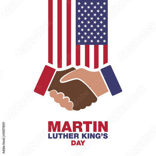 Cuadros en Lienzo Martin Luther King Day, handshake in honor
