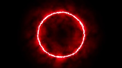 Wall Mural - abstract energy circle background loop/ 4k animation of an abstract background with power laser ener