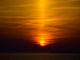 Fototapeta Zachód słońca - Sunset by the sea