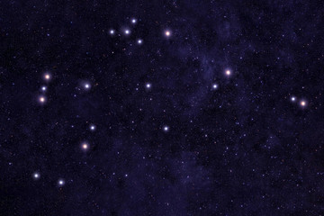 Wall Mural - constellation aquarius. against the background of the night sky. elements of this image were furnish