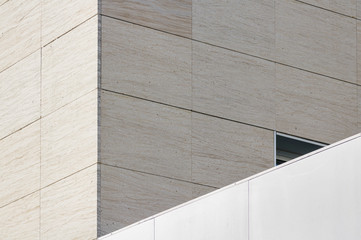 Poster - Urban architecture. Close up of a modern skyscraper facade.