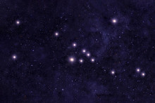 Constellation Taurus. Against The Background Of The Night Sky. Elements Of This Image Were Furnished By NASA.