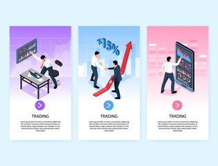 Poster - Trading Vertical Banners Set