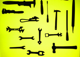 Tool Silouette Yellow & Black