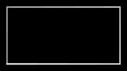 Wall Mural - White Frame Border Transparent Background Seamless Loop Animation
