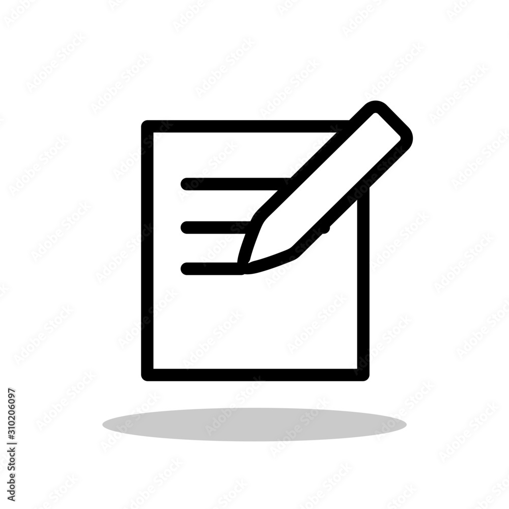 Blog icon in flat style. Blogging symbol for your web site design, logo ...