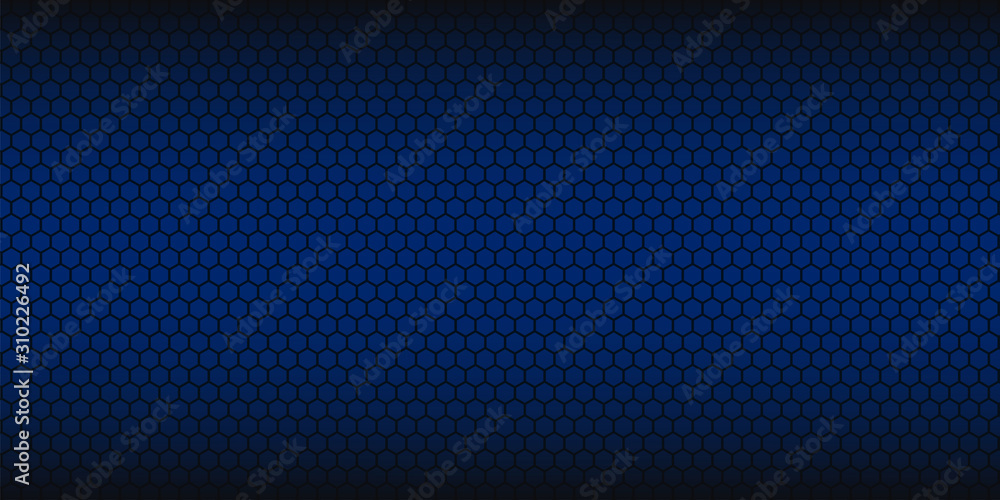 Blue abstract background.Honeycomb pattern. Linear website template on ...