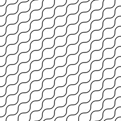 Wall Mural - seamless black and white minimal geometric pattern vector background. perfect for wallpapers, patter