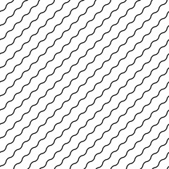 Wall Mural - seamless black and white minimal geometric pattern vector background. perfect for wallpapers, patter