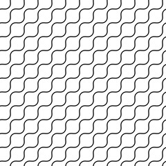 Wall Mural - seamless black and white minimal geometric pattern vector background. perfect for wallpapers, patter