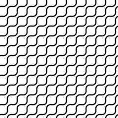 Wall Mural - seamless black and white minimal geometric pattern vector background. perfect for wallpapers, patter