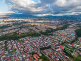Fototapeta Miasto - Beautiful aerial view of San Jose City in Costa Rica 
