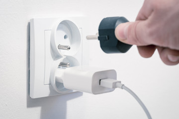 electric plug and socket