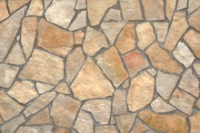 Natural Flagstone Wall. Texture Detail Close Up.