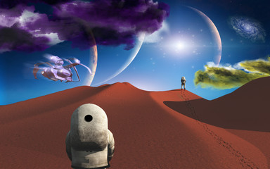 Wall Mural - Space journey