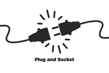 Get Connected Plug And Socket Flat Icon
