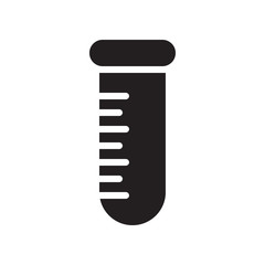 Erlenmeyer flask and test tube icon in trendy flat style design. Vector graphic illustration. Flask icon for website design, logo, app, and ui. Vector file. EPS 10.