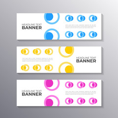 Wall Mural - Banner with minimal design, cool geometric business memphis background, Applicable for Banners, Header, Footer, Advertising