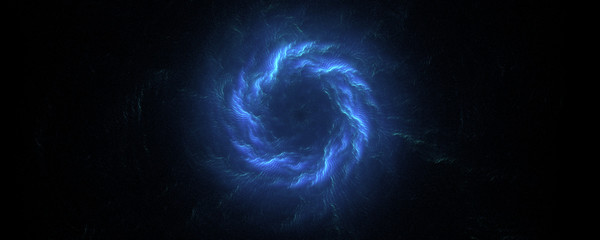 Blue clouds vortex energy background