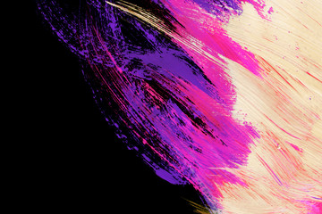 Poster - Colorful brush strokes