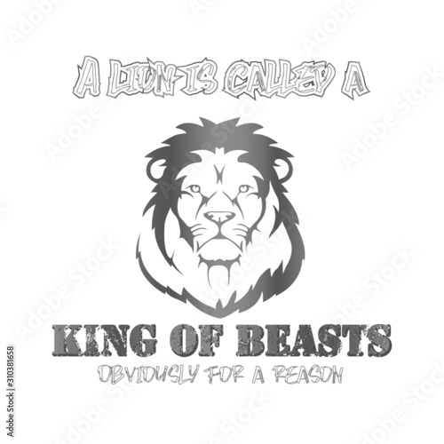Fotomural King of beasts design - VECTOR