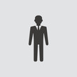 © Best_Vector_Icon - Businessman Icon isolated of flat style. Vector illustration.