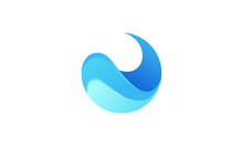 Water Logo Stock Image Circle Shape