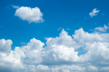 blue sky with white clounds in sunny day