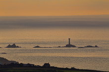 Longships Lighthouse At Sunset