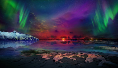 night northern lights is just an amazing sight.