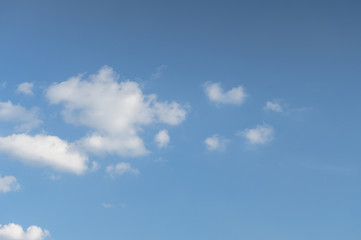Wall Mural - blue sky with white clouds