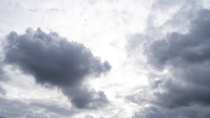 Wall Mural - Gloomy and heavy autumn cloudy sky