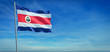 The National flag of Costa Rica